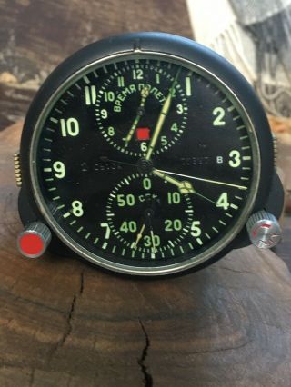 Soviet Airforce Panel Cockpit Clock Acs - 1 " В " / Achs - 1 В " For Su/mig Jet S 72367