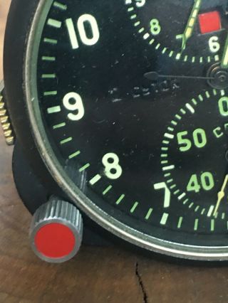 Soviet AirForce Panel Cockpit Clock ACS - 1 