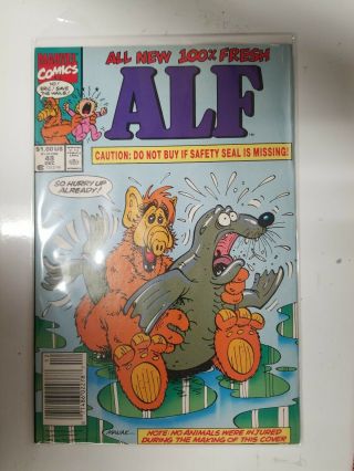 Marvel Comics Alf 48 W/ Controversial Seal Cover - Very Cgc Worthy