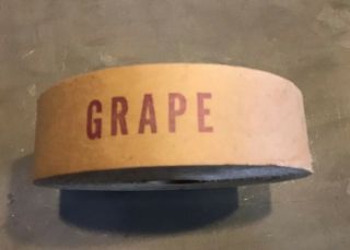 Vintage Ice Cream Sign Menu Board Flavor Paper Strip Roll Grape Richmond’s