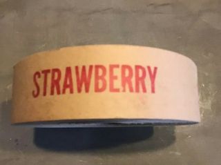 Vintage Ice Cream Sign Menu Board Flavor Paper Strip Roll Strawberry Richmond’s