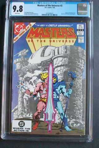 Masters Of The Universe 2 Origin He - Man Ceril 1983 Skeletor Sony Movie Cgc 9.  8