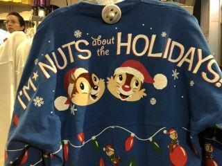 Disney EPCOT Nuts About Festival Of The Holidays Chip Dale Spirit Jersey XXL 2X 3
