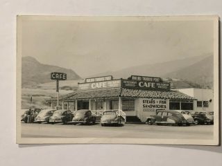 1930 - 40 Rppc Malibu Trading Post Postcard Cafe - Cocktails Landscape Photo Ca.  ??