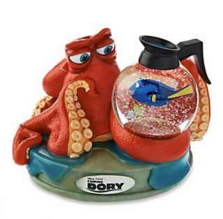 Pixar Disney Store Nemo Finding Dory Hank Octopus Snow Globe 2016
