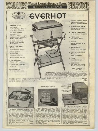 1938 Paper Ad Nesco Roastmaster Electric Roaster Everhot Rangette Miniature