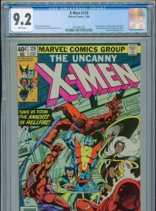 1980 Marvel Uncanny X - Men 129 1st App Emma Frost Kitty Pryde Cgc 9.  2 White Box9