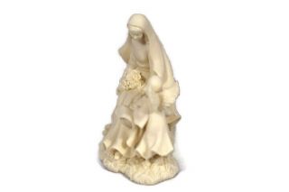 Roman Inc 2007 Millenium Humble Adoration Figurine Mother Baby & Angel 3