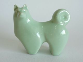 Akita Dog Figurine,  Japanese Ceramic Akita Inu Dog Statuette,  S1631