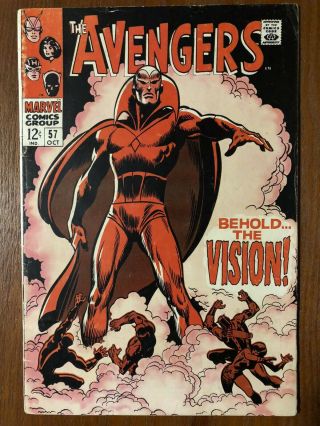 Avengers 57 1st Appearance Of The Vision 1968 Marvel First App