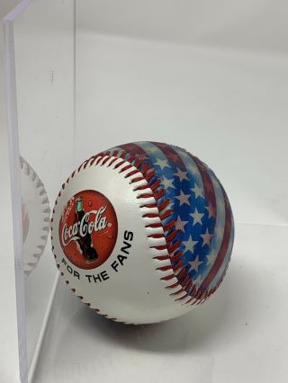 Coca - Cola Coke Red/white/blue Flag Collectible Souvenir Baseball