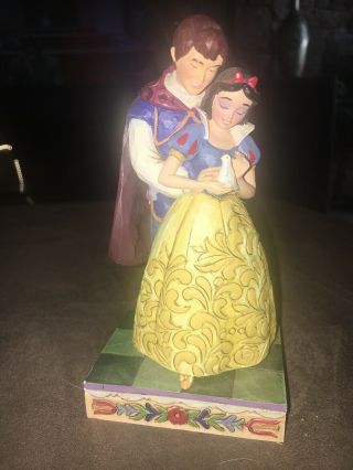 Jim Shore Disney Traditions Snow White & Prince Charming " Someday.  Is Today.  "