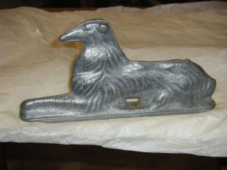 Vintage Aluminum Russian Wolf Hound Dog Gate Fence Topper Finial