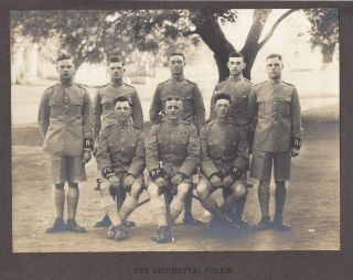 Loyal Regiment North Lancs 1st Btn Regimental Police At Secunderabad Photo 1927