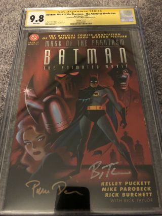 Batman Mask Of The Phantasm Prestige Cgc 9.  8 Ss Signed By Bruce Timm & Paul Dini