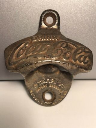 Vintage 1940 " S Coca Cola Bottle Opener Starr X Brown Co Usa - Patina