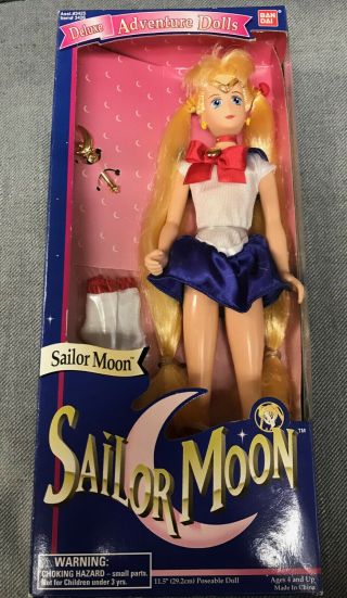 Bandai Sailor Moon Serena/usagi Deluxe Adventure Doll Nib