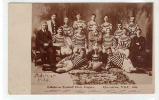 Caledonia Football Club,  Calgary 1904: Alberta Canada Postcard (c44647)