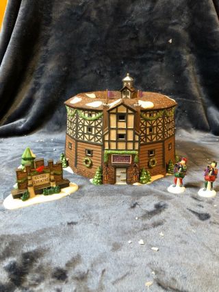 Dept 56 Dickens Village " The Old Globe Theatre” Set Of 4