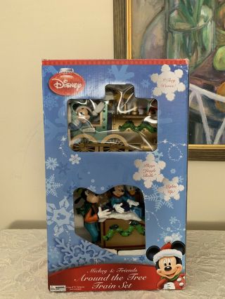 Disney Christmas Mickey And Friends Around The Tree Train Set Holiday