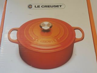 Le Creuset 3.  5 Qt Marine Cast Iron Dutch Oven No.  22 - Made In France