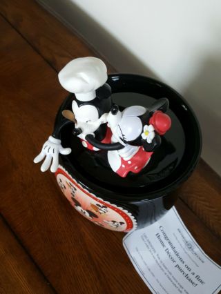 Bradford Exchange Disney Mickey And Minnie Cookie Jar - As Sweet As You 3