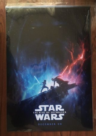 Disney D23 Expo 2019 Star Wars The Rise Of Skywalker Exclusive Poster 19 X 27