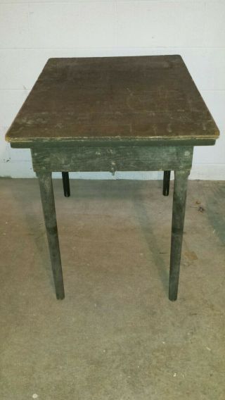Old U.  S.  Military Army Folding Field Table Desk Mobile Od Green 24 " X36 " X28 " Wood