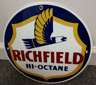 Atlantic Richfield Gas Oil Gasoline Sign.  On Any 10 Signs