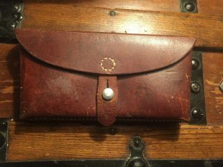Vintage Leather Swiss Army Ammo / Medic Belt Pouch 1966