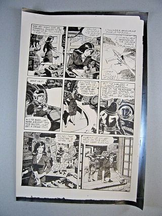 Thunder Agents 2 Page 4 - 1965 - Production Art Stat - Wally Wood