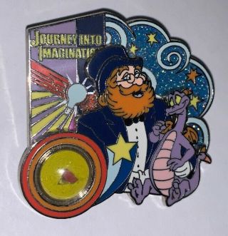 Disney Pin Journey Into Imagination Figment Piece Of History Dreamfinder Le Ap