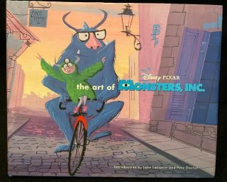 Disney Pixar The Art Of Monsters,  Inc.  Book Signed Pete Docter Brad Bird