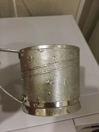 Set Of Soviet Vintage Coaster Tea Cup Holder Space Rocket Sputnik Soviet