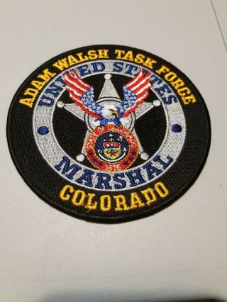 United States Marshal Federal Police Patch Colorado Sheriff Task Force Fbi Atf