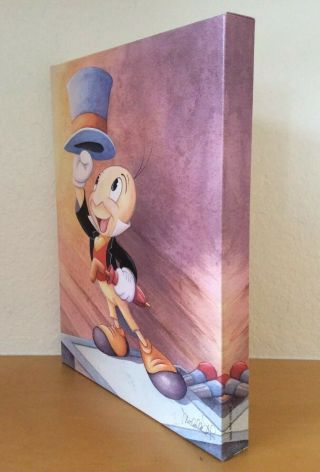 Disney Fine Art Pinocchio Jiminy Cricket “A Well Dressed Conscience” Canvas 3