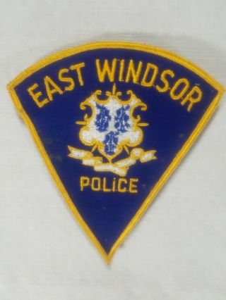 East Windsor Connecticut Police Department Patch