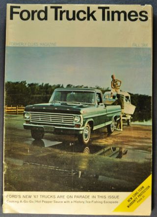 1967 Ford Truck Times Intro Brochure F - 100 Pickup Bronco Ranchero Econoline Van