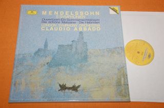 Abbado Mendelssohn 5 Symphonies Dgg Digital Stereo 1985 4lp Box Nm