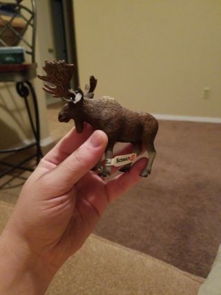 Schleich Bull Moose Figurine D - 73508 Toy