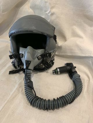 Usaf Hgu - 55/p Pilot Flight Helmet W/ Dark & Clear Visors
