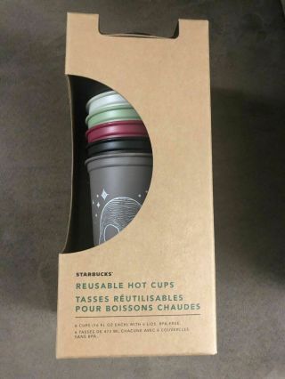 Limited Edition Rare 2019 Starbucks Halloween Reusable Hot Cups