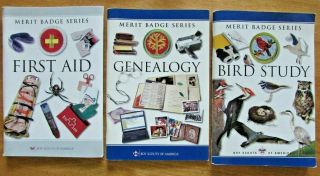 Bird Study Genealogy First Aid Merit Badge Books Boy Scout