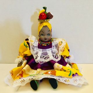 Island Girl Doll Chiquita Banana Fruit Turban