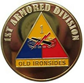 U.  S.  Army 1st Armored Division " Old Ironsides " Challenge Coin
