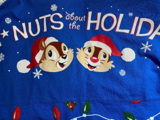 Disney EPCOT Nuts About Festival Of The Holidays Chip Dale ANYSIZE Spirit Jersey 2