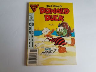 Walt Disney Donald Duck 1986 Comic Digest Book Vintage