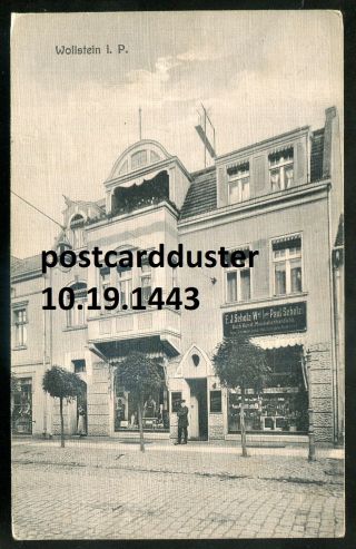 1443 - Germany Wollstein/ Poland Wolsztyn 1911 Street View.  Store Front