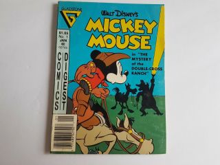 Walt Disney Mickey Mouse January 1987 Comic Digest Book Vintage