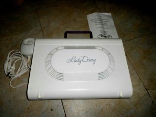 Lady Dazey Portable Soft Bonnet Hair Dryer W Carrying Case Model Dz - 30001 V2 Nib